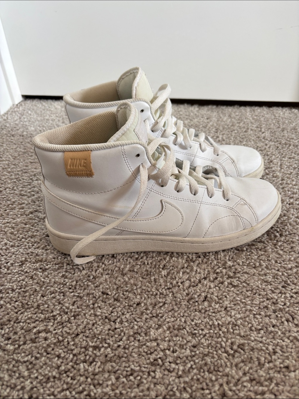 Nike Women's High-Top Sneakers in Cream